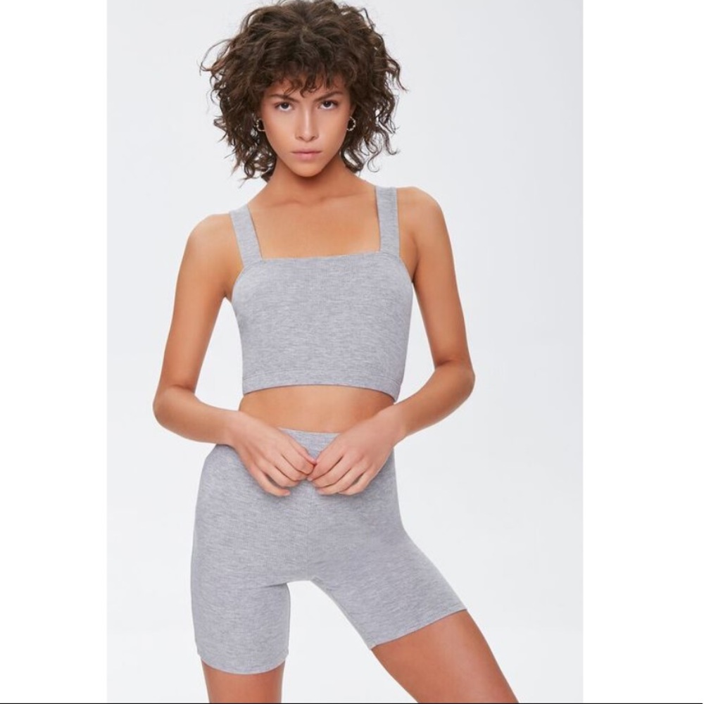 High Waist Shorts Set